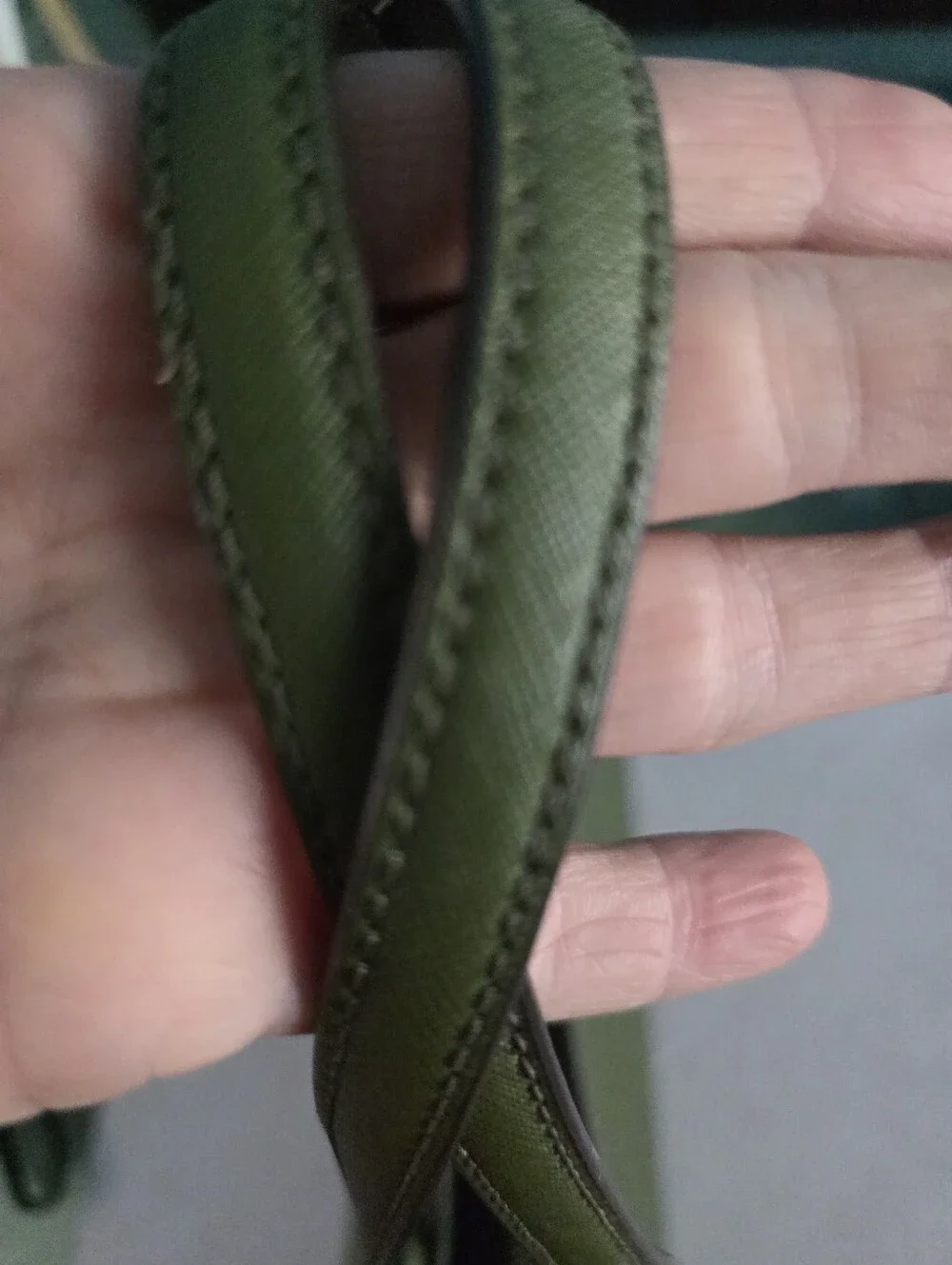New kate spade Olive Green Saffiano Leather Tote